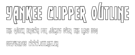 Yankee Clipper Outline.ttf字體轉換器圖片