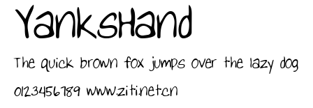 YanksHand.ttf字體轉換器圖片