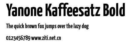 Yanone Kaffeesatz Bold.ttf字體轉換器圖片