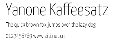 Yanone Kaffeesatz.ttf字體轉換器圖片