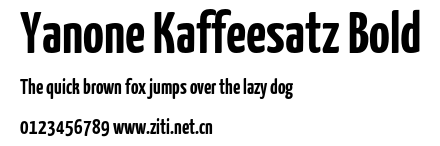 Yanone Kaffeesatz Bold.otf字體轉換器圖片