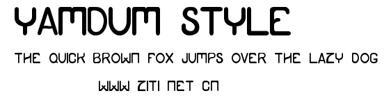 Yamdum style.ttf字體轉換器圖片