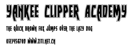 Yankee Clipper Academy.ttf字體轉換器圖片