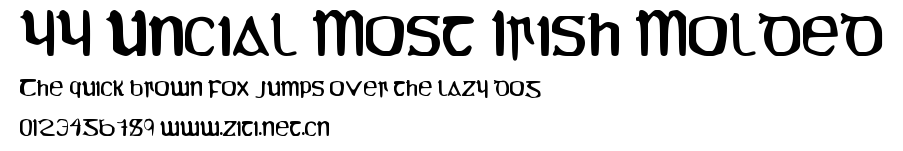 YY Uncial Most Irish Molded.ttf字體轉換器圖片
