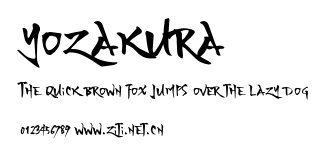 YOZAKURA.otf字體轉換器圖片