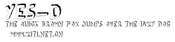 YES_3D.ttf字體轉換器圖片