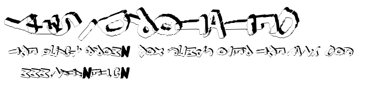 YES_3Drotated.ttf字體轉換器圖片