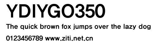 YDIYGO350.ttf字體轉換器圖片