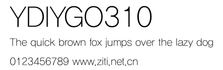 YDIYGO310.ttf字體轉換器圖片