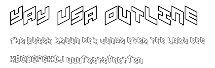 YAY USA Outline.ttf字體轉換器圖片