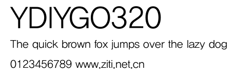 YDIYGO320.ttf字體轉換器圖片
