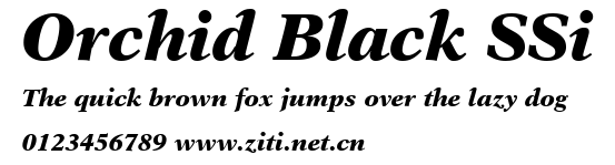 Orchid Black SSi.ttf字體轉換器圖片