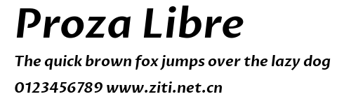 Proza Libre.ttf字體轉換器圖片