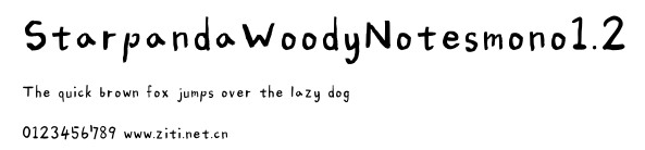StarpandaWoodyNotesmono1.2.otf