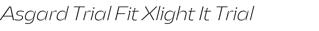 Asgard Trial Fit Xlight It Trial.ttf