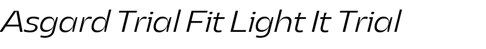 Asgard Trial Fit Light It Trial.ttf字體轉換器圖片
