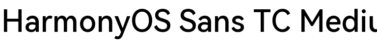 HarmonyOS Sans TC Medium.ttf字體轉換器圖片