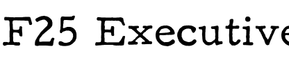F25 Executive.otf