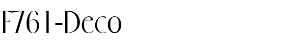 F761-Deco.ttf字體轉換器圖片