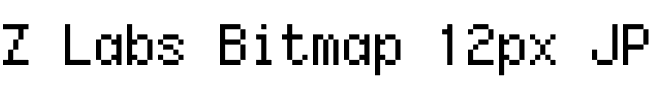 Z Labs Bitmap 12px JP.otf字體轉換器圖片