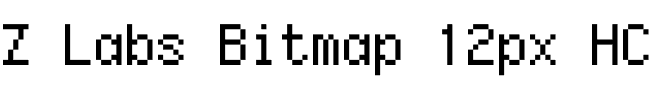 Z Labs Bitmap 12px HC.otf字體轉換器圖片