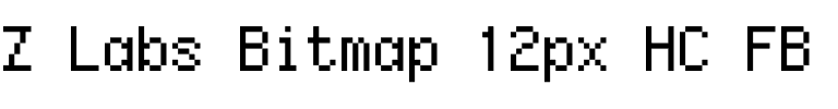Z Labs Bitmap 12px HC FB.otf字體轉換器圖片