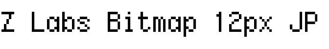 Z Labs Bitmap 12px JP.ttf字體轉換器圖片