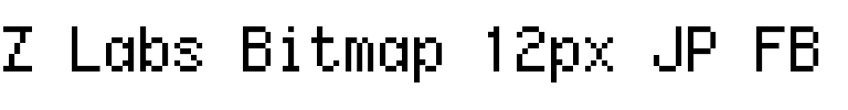 Z Labs Bitmap 12px JP FB.ttf字體轉換器圖片
