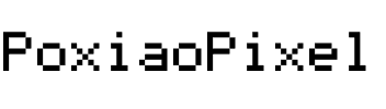 PoxiaoPixel.otf字體轉換器圖片