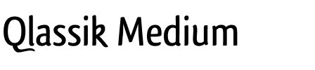Qlassik Medium.otf字體轉換器圖片