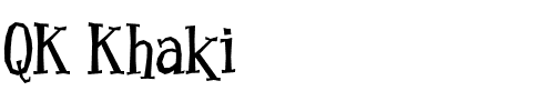 QK Khaki.ttf字體轉換器圖片