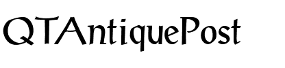 QTAntiquePost.ttf字體轉換器圖片