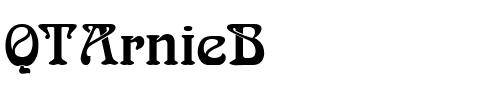 QTArnieB.ttf字體轉換器圖片