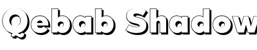 Qebab Shadow FFP.ttf字體轉換器圖片