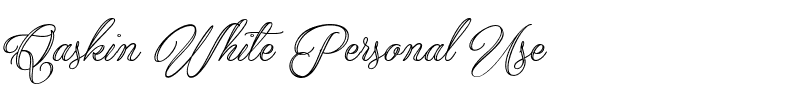 Qaskin White Personal Use.ttf字體轉換器圖片