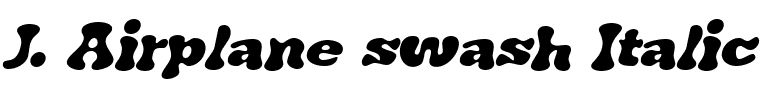 J. Airplane swash Italic.ttf字體轉換器圖片