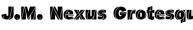 J.M. Nexus Grotesque.ttf字體轉換器圖片