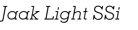 Jaak Light SSi.ttf字體轉換器圖片