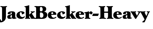 JackBecker-Heavy.ttf字體轉換器圖片
