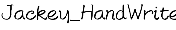 Jackey_HandWrite02.ttf字體轉換器圖片