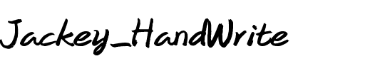 Jackey_HandWrite.ttf字體轉換器圖片