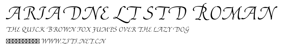 Ariadne LT Std Roman.otf字體轉換器圖片