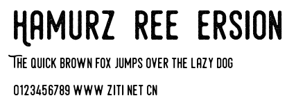 Hamurz Free Version.ttf字體轉換器圖片