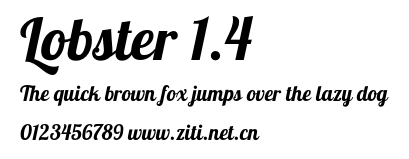 Lobster 1.4.otf字體轉換器圖片