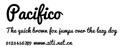 Pacifico.ttf字體轉換器圖片