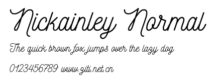 Nickainley Normal.otf字體轉換器圖片