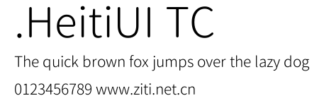.HeitiUI TC 合集.ttc