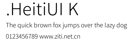 .HeitiUI K預覽圖
