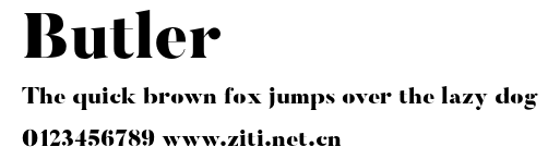 Butler.otf字體轉換器圖片