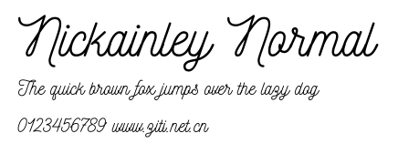 Nickainley Normal.otf字體轉換器圖片